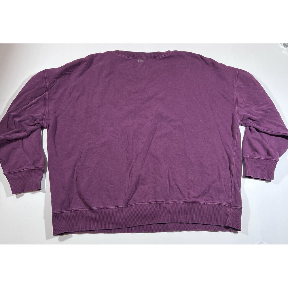 O'Neill Retro Floral Wave Graphic Crewneck Pullover Sweatshirt Oversized Large - Picture 7 of 8